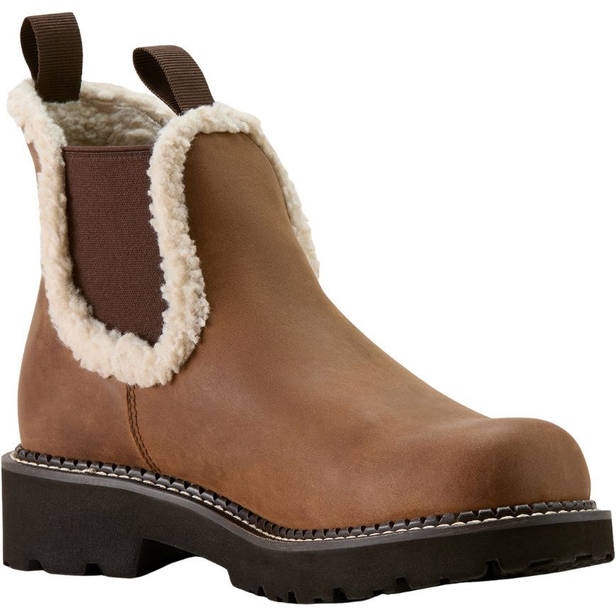 2025 Ariat Femmes Fatbaby Chelsea Confortable Botte De Style Western 10063848 - Distressed Brown